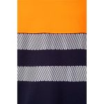 Two-tone cotton-polyester piqué work t-shirt – 150 g/m2, Velilla orange colour fifth view