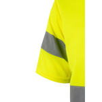 High-visibility technical polyester work t-shirt – 140 g/m2, Velilla yellow colour sixth view