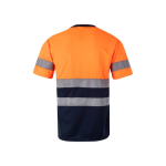 High-visibility technical polyester work t-shirt – 140 g/m2, Velilla orange colour