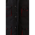 Multi-pocket polyester work vest with zip – 120 g/m2, Velilla fifth view
