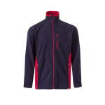 Polyester fleece work jacket with pockets – 220 g/m2, Velilla red colour second view