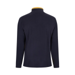 Polyester fleece work jacket with pockets – 220 g/m2, Velilla yellow colour