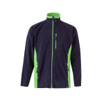 Polyester fleece work jacket with pockets – 220 g/m2, Velilla green colour second view