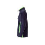 Polyester fleece work jacket with pockets – 220 g/m2, Velilla green colour third view