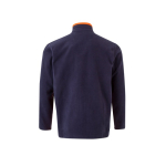 Polyester fleece work jacket with pockets – 220 g/m2, Velilla orange colour