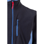 Polyester fleece work jacket with pockets – 220 g/m2, Velilla light blue colour fifth view