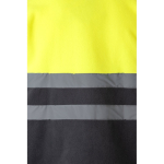 Extra-large polyester softshell work jacket – 280 g/m2, Velilla yellow colour ninth view
