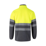 Extra-large polyester softshell work jacket – 280 g/m2, Velilla yellow colour