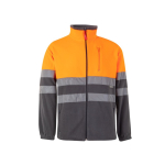 Extra-large polyester softshell work jacket – 280 g/m2, Velilla orange colour second view