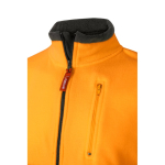 Extra-large polyester softshell work jacket – 280 g/m2, Velilla orange colour eighth view