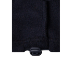 Two-tone polyester fleece work jacket – 280 g/m2, Velilla orange colour fifth view