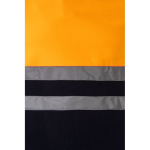 Two-tone polyester fleece work jacket – 280 g/m2, Velilla orange colour ninth view