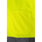 Extra-large short-sleeve work polo – 160 g/m2, Velilla yellow colour seventh view