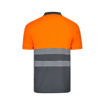Extra-large short-sleeve work polo – 160 g/m2, Velilla orange colour