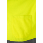 Extra-large high-visibility work polo – 160 g/m2, Velilla yellow colour seventh view