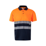 Extra-large high-visibility work polo – 160 g/m2, Velilla orange colour second view