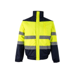 Plus-size polyester work jacket – 180 g/m2, Velilla yellow colour second view