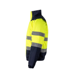 Plus-size polyester work jacket – 180 g/m2, Velilla yellow colour third view