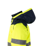 Plus-size polyester work jacket – 180 g/m2, Velilla yellow colour sixth view