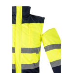 Plus-size polyester work jacket – 180 g/m2, Velilla yellow colour seventh view
