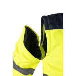 Plus-size polyester work jacket – 180 g/m2, Velilla yellow colour eighth view