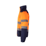 Plus-size polyester work jacket – 180 g/m2, Velilla orange colour third view