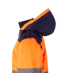 Plus-size polyester work jacket – 180 g/m2, Velilla orange colour sixth view
