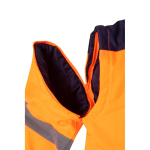 Plus-size polyester work jacket – 180 g/m2, Velilla orange colour eighth view