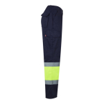 Extra-large high-visibility work trousers – 210 g/m2, Velilla yellow colour fourth view