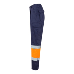 Polyester-cotton twill work trousers – 210 g/m2, Velilla orange colour third view