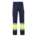 Unisex polyester-cotton work trousers – 210 g/m2, Velilla yellow colour second view