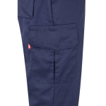 Unisex polyester-cotton work trousers – 210 g/m2, Velilla yellow colour fifth view