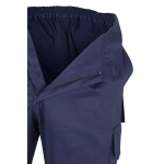 Unisex polyester-cotton work trousers – 210 g/m2, Velilla yellow colour seventh view