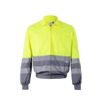 Two-tone work jacket with reflective bands – 210 g/m2, Velilla grey colour second view