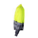 Two-tone work jacket with reflective bands – 210 g/m2, Velilla grey colour third view