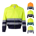 Two-tone work jacket with reflective bands – 210 g/m2, Velilla various colours