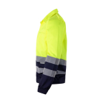 Polyester-cotton twill work jacket – 210 g/m2, Velilla yellow colour third view