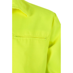 Polyester-cotton twill work jacket – 210 g/m2, Velilla yellow colour fourth view
