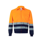 Polyester-cotton twill work jacket – 210 g/m2, Velilla orange colour second view