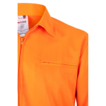Polyester-cotton twill work jacket – 210 g/m2, Velilla orange colour fourth view