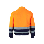 Polyester-cotton twill work jacket – 210 g/m2, Velilla orange colour