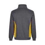 Fleece work jumper with half-zip – 260 g/m2, Velilla yellow colour