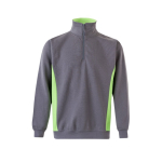 Fleece work jumper with half-zip – 260 g/m2, Velilla green colour second view