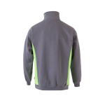 Fleece work jumper with half-zip – 260 g/m2, Velilla green colour