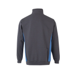 Fleece work jumper with half-zip – 260 g/m2, Velilla light blue colour