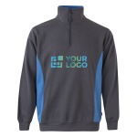 Fleece work jumper with half-zip – 260 g/m2, Velilla main view