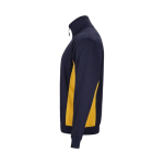 Polyester-cotton fleece work jumper – 260 g/m2, Velilla yellow colour third view