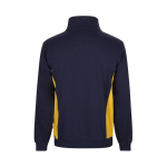 Polyester-cotton fleece work jumper – 260 g/m2, Velilla yellow colour