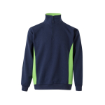Polyester-cotton fleece work jumper – 260 g/m2, Velilla green colour second view