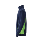 Polyester-cotton fleece work jumper – 260 g/m2, Velilla green colour third view